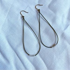 Nisolo Brass & Bead Drop Earrings